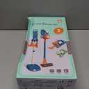 VARANO 3-in-1 Kids Vacuum That Really Works, Toddler Toy Vacuum Cleaning Set for Children Aged 3+, Fun Kids Working Toy Vacuum Cleaner with Working Suction for Realistic Play (Green)