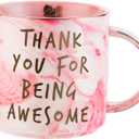 Thank You Gifts - Funny Gifts Ideas for Women Friends, Coworkers, Boss, Employee - Inspirational, Thoughtful, Birthday, Friendship, New Job, Graduation Presents for Her - Ceramic Coffee Cup