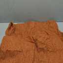 Kevin Textile 2 Packs Fall Large Pillow Covers Decorative Hand Made Faux Linen Throw Pillow Cover Cushion Case for Floor with Invisible Hidden, 26-inches, Orange