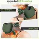 Shoulder and Neck Massager, Bionic Heated Massager, Neck Massager with Fingers, 4D Kneading Massage, Simulates a Real Palm Massage for Comfort, Relax Muscle Tension (Green)