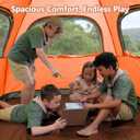 MOON LENCE Pop Up Camping Tent, 3-4 Person Portable Automatic Instant Tent Windproof for Camping, Hiking, Mountaineering