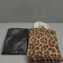 Tinlade 16 Pcs Cheetah Print Gift Bags Leopard Print Small Paper Goodies Bags with Handles Jungle Safari Party Favors for Kids Wild Life Animal Birthday Baby Shower Decorations Supplies