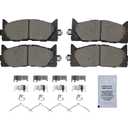 HUSCH D1293 Front Ceramic Brake Pads Kit Fit For Lexus ES300h 2013-2018, For ES350 2007-2018, For Toyota Avalon 2008-2018, For Camry 2007-2017, For Land Rover Range Rover 2013-2021