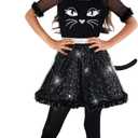Morph Black Cat Costume For Girls, Kids Cat Costumes For Girls, Black Cats Dress Girl, Halloween Costumes For Kids (10-12 Years)