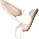 WENJIAZHIZHI Womens Square Toe Ballet Flats Bow-Knot Slip-Ons Dressy Bowtie Casual Comfortable Wear to Work Loafers. Size 11