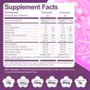 Migcopat 10G Fiber Gummies with 30 Billion CFU Probiotics, Grape Flavor, Bloating Support, Fiber Supplement with Vitamin C, ACV, Inulin, Sugar Free, 180 Count