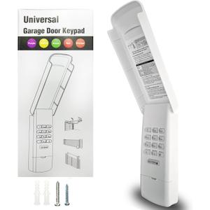 Universal Garage Door Opener Keypad for Liftmaster Chamberlain Craftsman Wayne Dalton Openers Produced since 1993, Wireless Keypad Keyless Entry,Replaces 877/878MAX 377/977/877/66LM,SafeSecurity-White