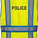 Portwest Public Service Vest Hi Vis Visability Safety Work Wear Gilet Executive ANSI 2 (Yellow)