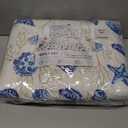 Great Bay Home Coastal Quilt Set - 3-Piece Full/Queen Size Nautical Bedding Set - Lightweight, All-Season, Reversible Coral-Printed Bedspread (Blue Shells)