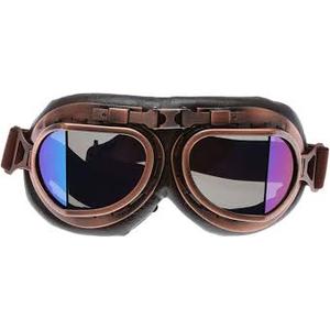 Vintage Motorcycle Goggles, ATV Motocross Goggles, Dirt Bike Racing Riding Off Road Scooter Glasses, Windproof Dustproof Eyewear for Adults Men Women