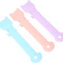 Cat Strip Feeders Delicate 3pcs Squeeze Spoons for Mixing Pet Food,for Cats Treat Dispenser Spoon and Food, HIPS