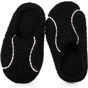 Kids Boys Girls Ball Sports Slippers Soft Plush Lined Winter Warm House Shoes Memory Foam Cozy Non-Slip Indoor Home Bedroom Slippers (11-11.5 Little Kid)