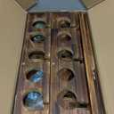 Ghosthorn Holds Up to 18 Rods Fishing Pole Rod Racks Wall or Ceiling Mounted Fishing Pole Rod Holders for Garage Storage Organizer Fishing Gear Equipmen for Men Women