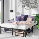 Zinus Yelena 14 Inch Classic Metal Platform Bed Frame with Steel Slat Support / Mattress Foundation, Queen,AZ-MPSC-14Q,Black