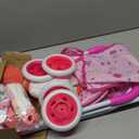 Baby Doll Stroller Set Interactive Baby Doll Eyes Open & Close with Doll Accessories Pretend Play Playset Realistic Baby Stroller Toy for Kids Toddlers Girls Ages 3+