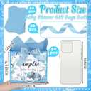 Gersoniel 50 Set a Little Pumpkin Is on the Way Baby Shower Party Gift Bags with Handles Fall Pumpkin Baby Shower Paper Bags with Ribbon Bow and Blue Tissue Paper for Autumn Gender Reveal Decoration