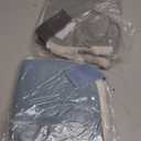 4 Pcs Heel Protector Boot Sheepskin Heel Protectors Soft Foot Cushions Pads with Securing Strap for Protect Feet Ankle Pressure Bed Sores(Gray, Blue)