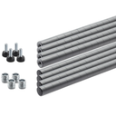 Poles, 3 Piece, 32 x 7 in, Gray