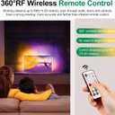 RGBZONE DC 5V USB LED Controller, 21-Key RF Wireless Remote Control, 1M/3.3FT 3-PIN LED Controller, 5V WS2812 WS2811 WS2812B Dream Color LED Strip Lights