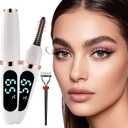 Heated Eyelash Curler, Heated Lash Curler Electric Eyelash Curler with Comb 3 Temp Settings for Makeup Tools for Achieving A Natural Curl and Long Lasting Eyelashes, Designed for Women, White-1
