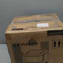 EUHOMY Nugget Ice Makers for Countertop with Ice Scoop & Basket, Self-Cleaning Sonic Pebble/Pellet Ice Maker Machine with 35lbs/24H Soft Ice for Home/Kitchen/Office, Stainless Steel, Silver