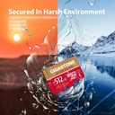 5-Years Data Recovery GIGASTONE 512GB Micro SD Card, 4K Camera Pro, A2 V30 for Smartphone, Gopro, Action Cams, 4K UHD Video Recording, R/W up to 150/120 MB/s, UHS-I U3 C10 Class 10 with Adapter