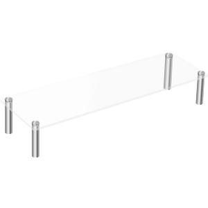 Acrylic Riser, Display Stand Clear Shelf for Cupcake Food Desserts Holder Cosmetic Products Tabletop Use and More (Small) (1-Piece)