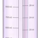GOPPUS 32oz Clear Water Bottle with Flip Straw, Lightweight, Leakproof, Easy Carry and BPA-Free, Tritan Water Bottlefor Sport, Travel, Outside (Bright Purple)