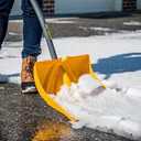 Snow Shovel for Driveway Stairs Decks Garage Snow Removal with Telescopic 5259 inch Long Handle Lightweight Household Snow Shovel for Soft and Light Snow Removal (16 inch Wide)