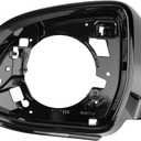 Driver Side Mirror Housing Frame Fit for BMW X3 G01 2018-2024/X4 G02 2019-2023/X5 G05 2019-2024/X6 G06 2020-2024/X7 G07 2019-2024, Left Side Mirror Cover Supporting Ring, Replace 51167468241