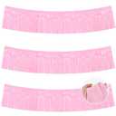 BEISHIDA 8 Packs Metallic Foil Fringe Garland Macaron Pink Wall Hanging Tinsel Fringe Banners for Car Floats Bridal Shower Wedding Birthday Easter Graduation Holiday Party Decoration(30 Feet)