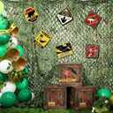 Bucherry 6 Pcs Dinosaur Party Decorations 12 x 12 x 12 Inch Dinosaur Theme Boxes Decor Boxes Table Centerpieces for Dino Birthday Party Supplies Baby Shower Decorations (Dark Brown)