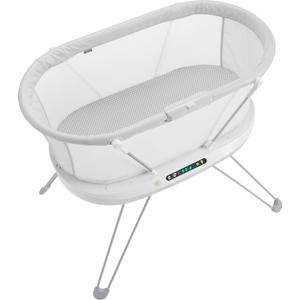 Fisher-Price Baby Bedside Sleeper Luminate Bassinet with Sound Detection plus Customizable Lights Music and Sounds for Newborns 0+ Months