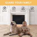 JUIN Magnetic Fireplace Cover Indoor: 3932 Fire Place Blanket for Brick/Gas Fireplace - Magnet Fireplace Mat Air Blocker Proof Screen for Heat Loss Living Room Insulation