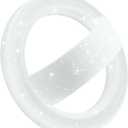 GONEZ Magnetic Phone Grip Compatible with MagSafe, Removable Silicone Loop Grip, Phone Ring Holder for Back of Phone for iPhone 17/16/15/14/13/12 Series, Glitter White