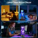 Jellyfish Lamp, 17 Colors Changing Table Lamp with Remote Control, USB Powered Jelly Fish Light Lamp, 4 Lighting Modes Water Lamp Christmas Halloween Gifts for Teen Boys Girls Room Decoration