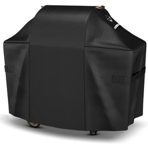 Ultima Durable Grill Cover for Weber Genesis 300 & Genesis II 300 Series Grills,Heavy Duty Waterproof Rip-Proof 58" BBQ Cover,Fade Resistant 7130 Gas Grill Cover with Straps for Weber 3 Burner Grill