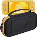 ButterFox Slim Carrying Case for Nintendo Switch Lite,19 Game and 2 Micro SD Card Holders, Storage for Switch Lite Accessories (Yellow/Black)
