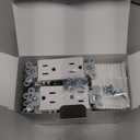 BESTTEN 20 Pack 15 Amp Decorator Wall Receptacle Outlet, Non-Tamper-Resistant, Wallplate Included, 15A/125V/1875W, UL Listed, White