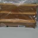 Bamboo Spice Rack Cabinet Organizer - 3 Tier Wooden Expandable Walnut Display Shelf (Brown)