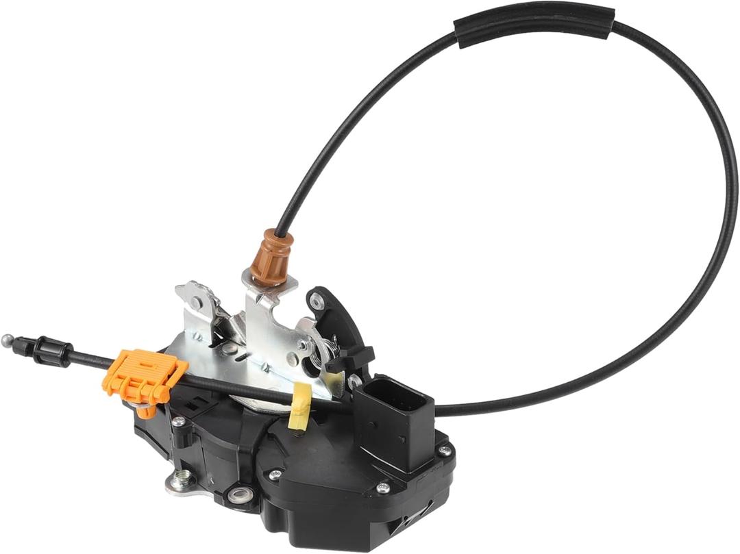 X AUTOHAUX Replacement Front Left Driver Side Power Door Lock Actuator Motor with Cable for Chevrolet Silverado 1500 2500 3500 2010-2013 for GMC Sierra Door Latch Actuator No.22862026