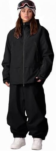 Oymyakon Womens Ski Suit Waterproof Snow Suits Snowboard Jacket and Pants Set Baggy Winter Insulated Snowsuit Coats size M