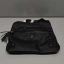 FADEON Large Crossbody Purses for Women Crossbody Bag, Designer Leather Cross Body Purses Multi Pocket Shoulder Bag (Black Retro Style)