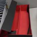 Premium Trading Card Storage Case TCG Deck Box Holds 1800+ Sleeved Cards for MTG, YuGiOh, Uno, Sport with Strong Magnet Closure (Black & Red)