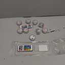 KEMANI Mini Submersible Led Lights,9 pcs Small Underwater Tea Lights Candles Waterproof with 2 Remote Battery Operated, RGB 13 Multicolor Changing for Wedding Home Party Festival Decoration