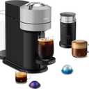 Nespresso Vertuo Next Coffee and Espresso Maker by Breville, with Aeroccino Milk Frother, Light Grey (Gray)