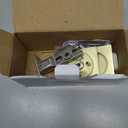 Lethato Pocket Door Hardware Gold, Pocket Door Lock, Pocket Door Latch, Brushed Gold Contemporary Sliding Pocket Door with Privacy Lock for Bathroom & Bedroom (1 Pack, Square)