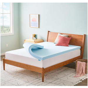 Linenspa 3 Inch Gel Memory Foam Mattress Topper, Plush, Cooling, Queen Size