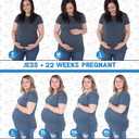 Funny Maternity Halloween T Shirts Cute Pregnancy T Shirts with Pumpkins Ghosts Bats and More (Medium)