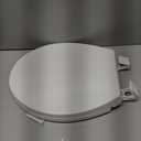 Round Toilet Seat, Standard 16.5 Slow/Soft Close Round Toilet Seat for Round Toilets, No-Slam Quiet-Close Lid, Easy-to-Install, White, Durable Never-Loosen Design